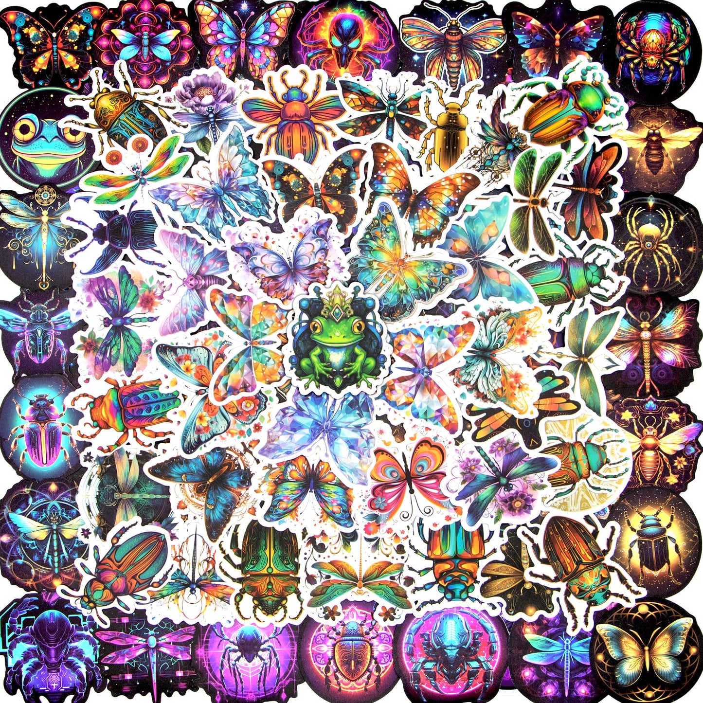 Insect Water Bottle Stickers 200pcs Bulk Cartoon Stickers Vinyl Decal