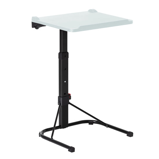 Maarch Folding TV Tray Table Adjustable TV Dinner Table Foldable Tray Table for Eating and Laptops Wall Mountable White
