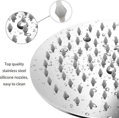 Large Chrome 304 Stainless Steel 8 inches Rainfall Shower Head