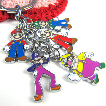 Super Mario and other anime Keychain valentine couple birthday date gift
