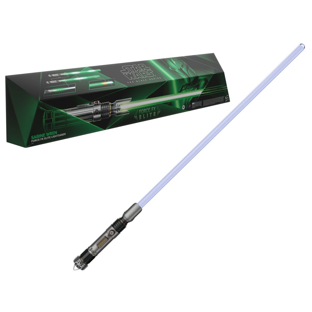 STAR WARS The Black Series Sabine Wren Force FX Elite Electronic Lightsaber with Advanced LED and Sound Effects Ages 14 and Up