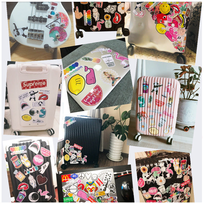 100 Unique Dragon Ball Cartoon Stickers for Luggage