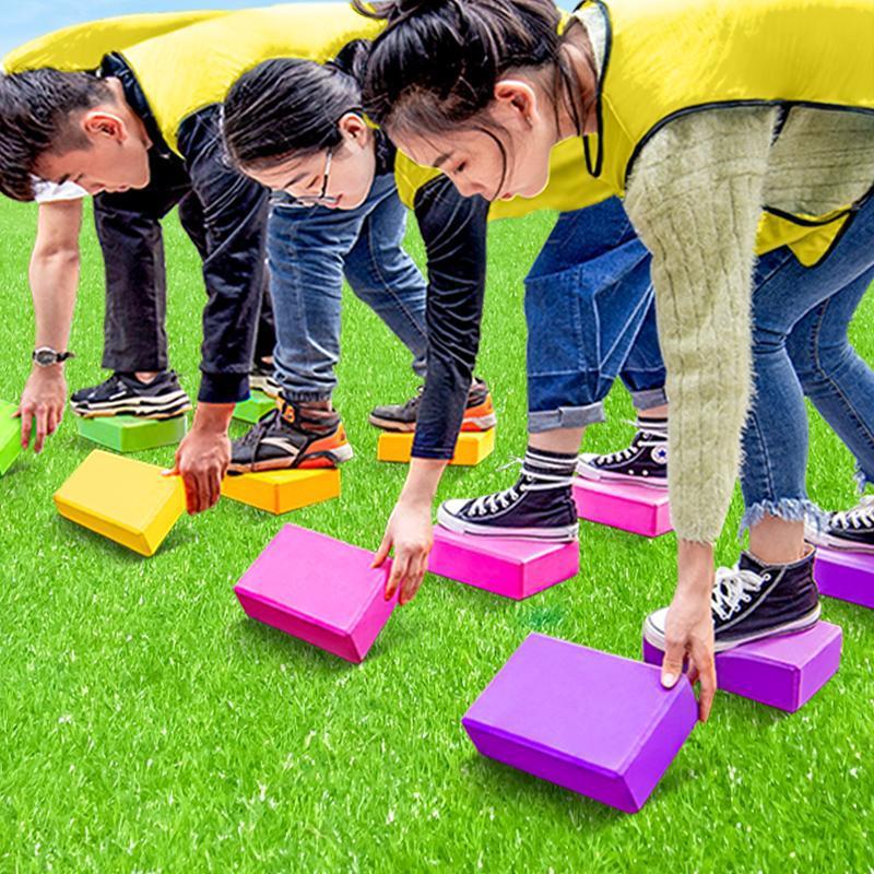 Outdoor Game Props: Colored Bricks & Touching Stones party game
