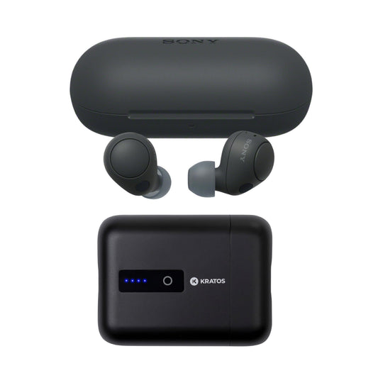 Sony WF-C700N Truly Wireless Noise Canceling Bluetooth Earbuds with Mic and IPX4 Resistance (Black) Bundle with Truly Wireless Accessory (2 Items)