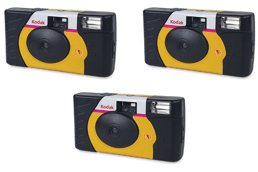 Kodak Power Flash Single Use Disposable Camera (39 Exposures) 3961315 3 Pack