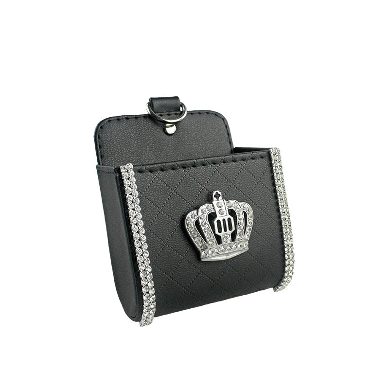 Diamond Crown Car Air Vent Phone Holder and Organizer