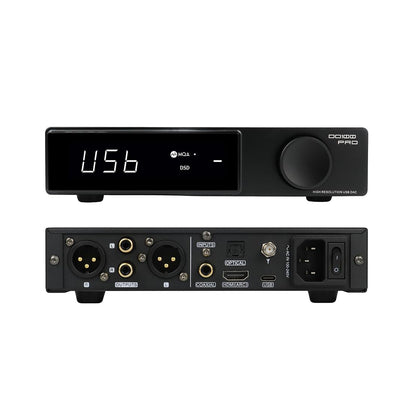 SMSL DO100 PRO 2 x ES9039Q2M HiFi Balanced DAC XMOS XU316 768kHz DSD512 Desktop Home Audio USB DAC USB/Bluetooth5.1/Opt/Coax/HDMI ARC Input RCA/XLR Output MQA DAC Support PS5/Switch/HDTV