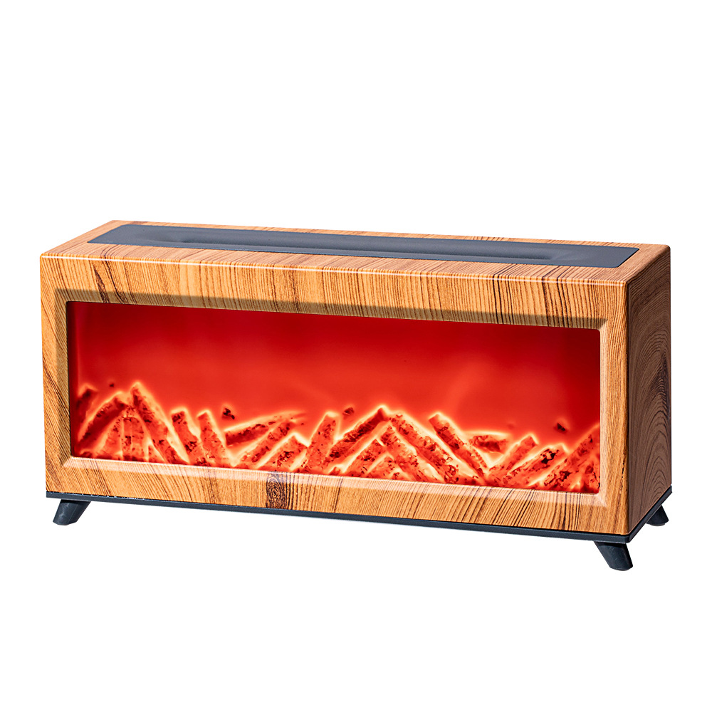 Fireplace Aromatherapy Humidifier decor flame effect led light usb powered