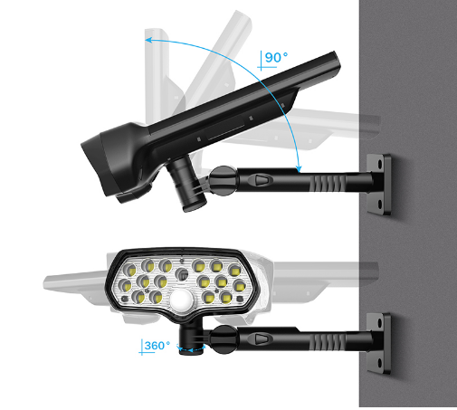 Solar powered Outdoor Garden Light and LED Street Lamp