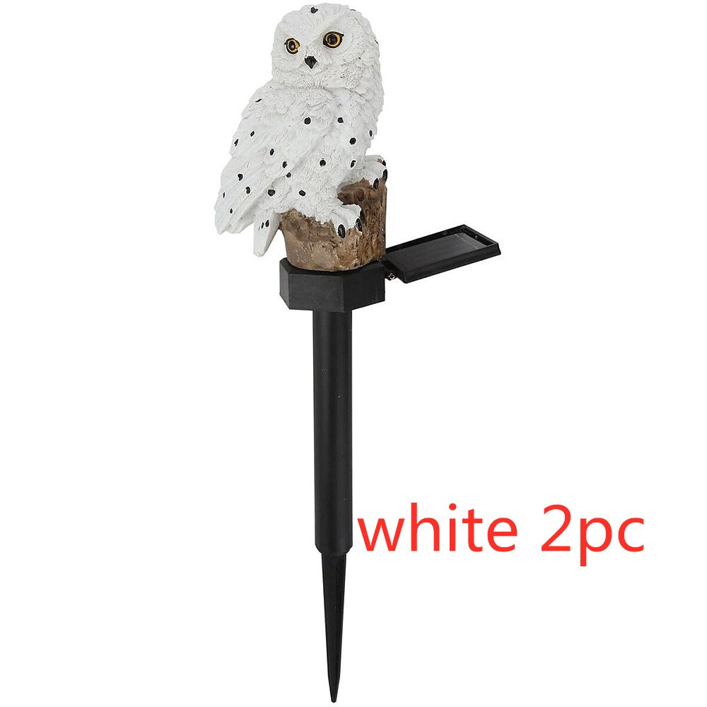 Solar powered Owl shape Garden Lawn Light