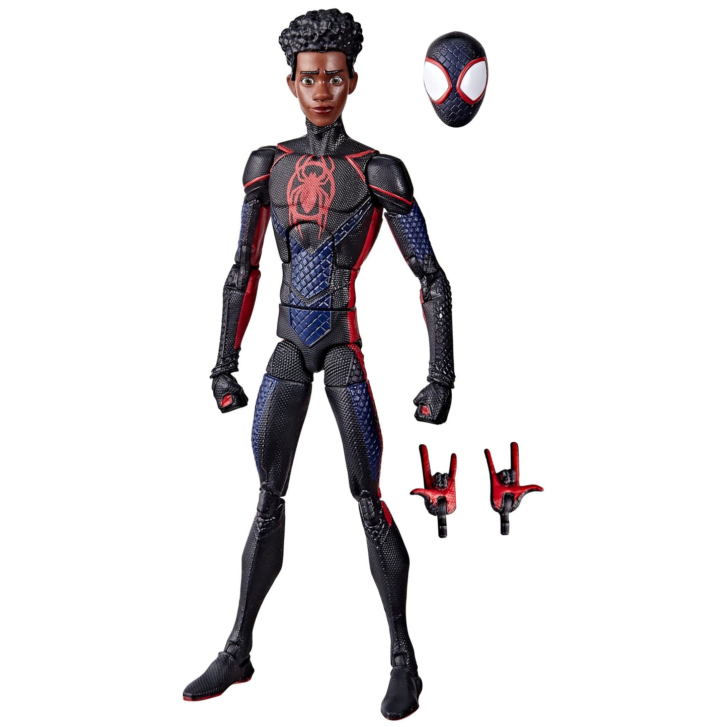 SPIDERMAN Hasbro Marvel Legends Series Miles Morales 6-Inch Inspired Movie Action Figure Across The Verse (Part One) - 3 Accessories
