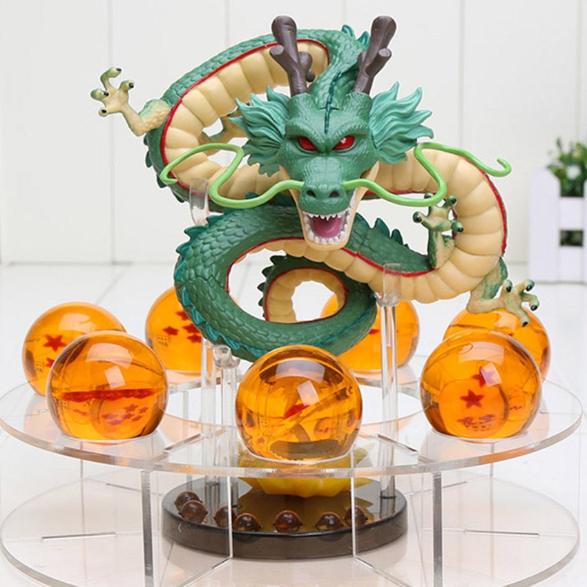 Dragon Ball Crystal Ball Stand with Shenron Figure Set