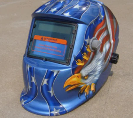 Solar Auto-Dimming Welding Helmet with Skull Design