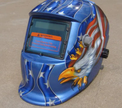 Solar Auto-Dimming Welding Helmet with Skull Design