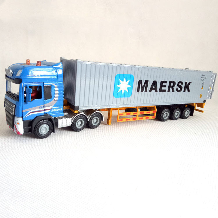 1:50 Scale Delivery Container Truck Model Toy Vehicle 28cm