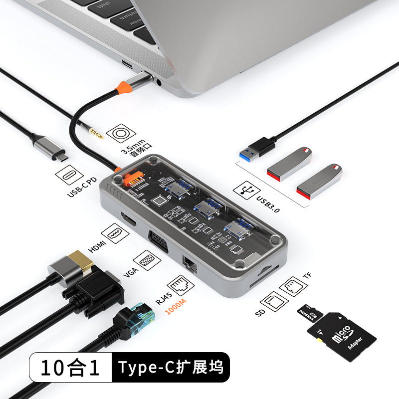 Type-C USB Hub Multi-Function Dock with HDMI