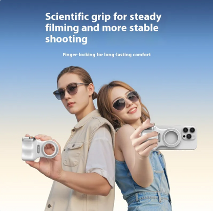 iPhone Magnetic Photography Handle – Wireless Bluetooth MagSafe Camera Aid