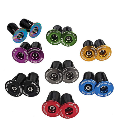 1 Pair Aluminum Bike Handlebar End Plugs Expanding Locking Bar End Caps for Road Bike Mountain Bike MTB BMX Fixie Bar End for Rubber Sponge Aluminum Handlebar Grip (Green)