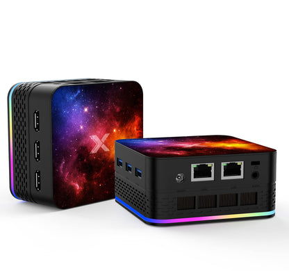 OASLOA Mini PC Computers 8GB RAM DDR5 256GB M.2 SSD Mini Desktop PC 12th Gen Alder Lake-Ν95 (up to 3.4GHz)Mini Computer with 4K Triple Screen Display/USB3.1/WiFi 6/Bluetooth 4.2 RGB Light