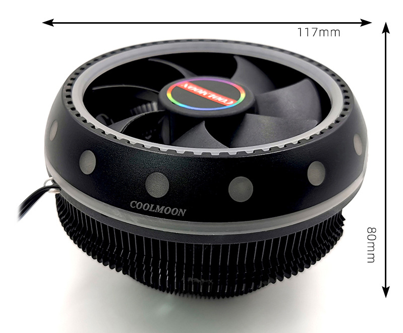 Cool Moon UFO RGB CPU Cooler for Quiet Desktop PCs