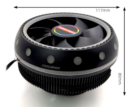 Cool Moon UFO RGB CPU Cooler for Quiet Desktop PCs
