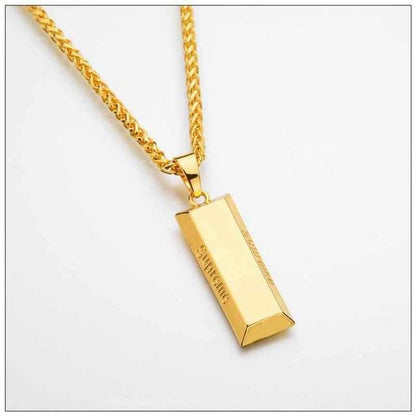 Kris Wu Style Men's Bold Necklace with Gun Pendant