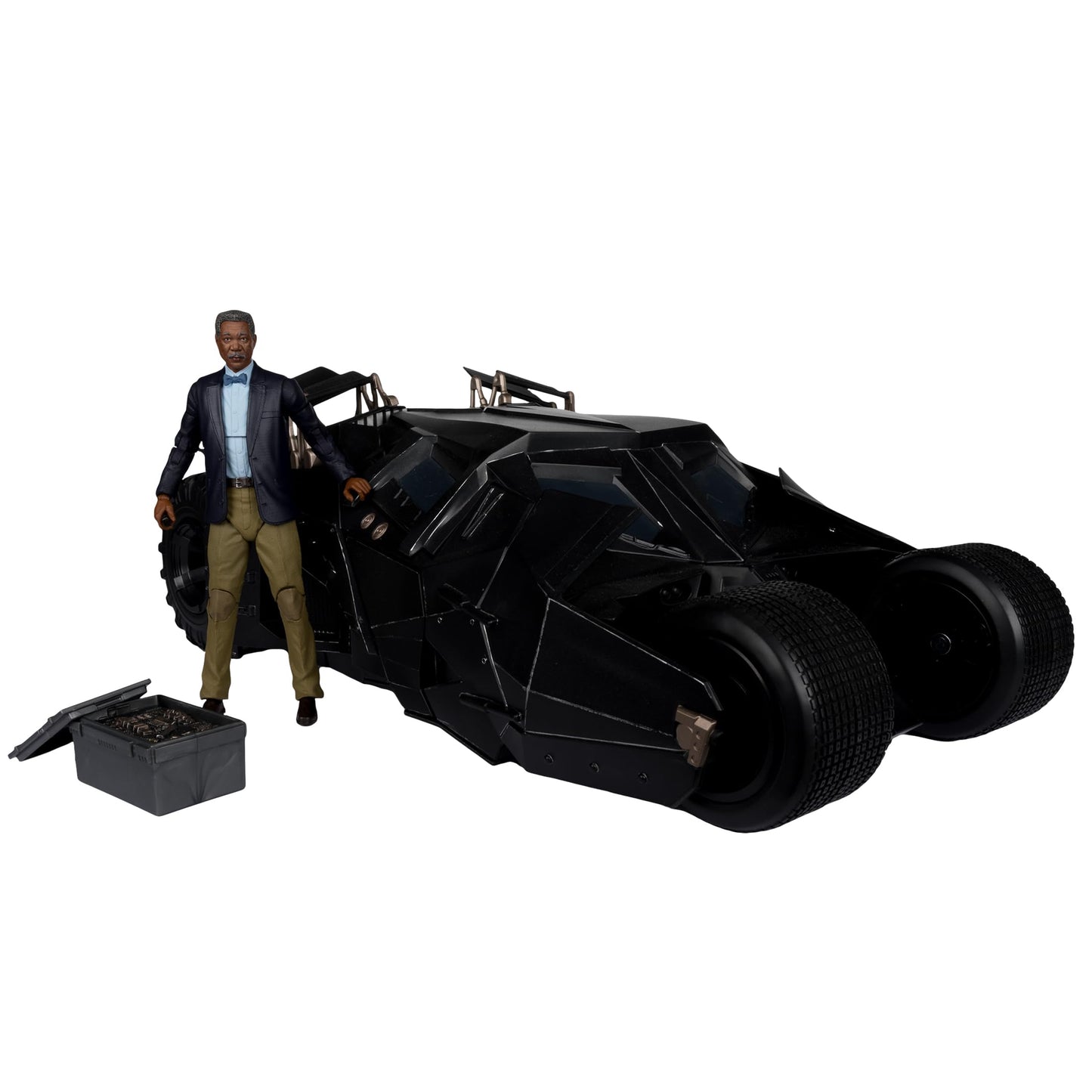 McFarlane DC Multiverse Lucius Fox & Tumbler (The Dark Knight) Gold Label Vehicle Toys