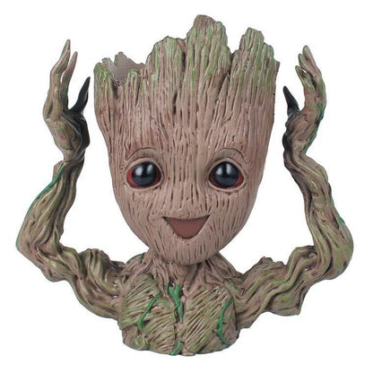 Marvel Groot Guardians of the galaxy Flower Pot Pen Holder Desktop Decoration