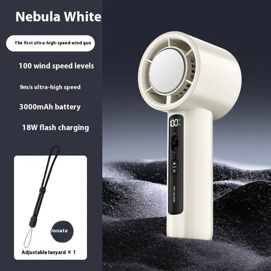 Portable USB Handheld Fan multi speed with display multi colors