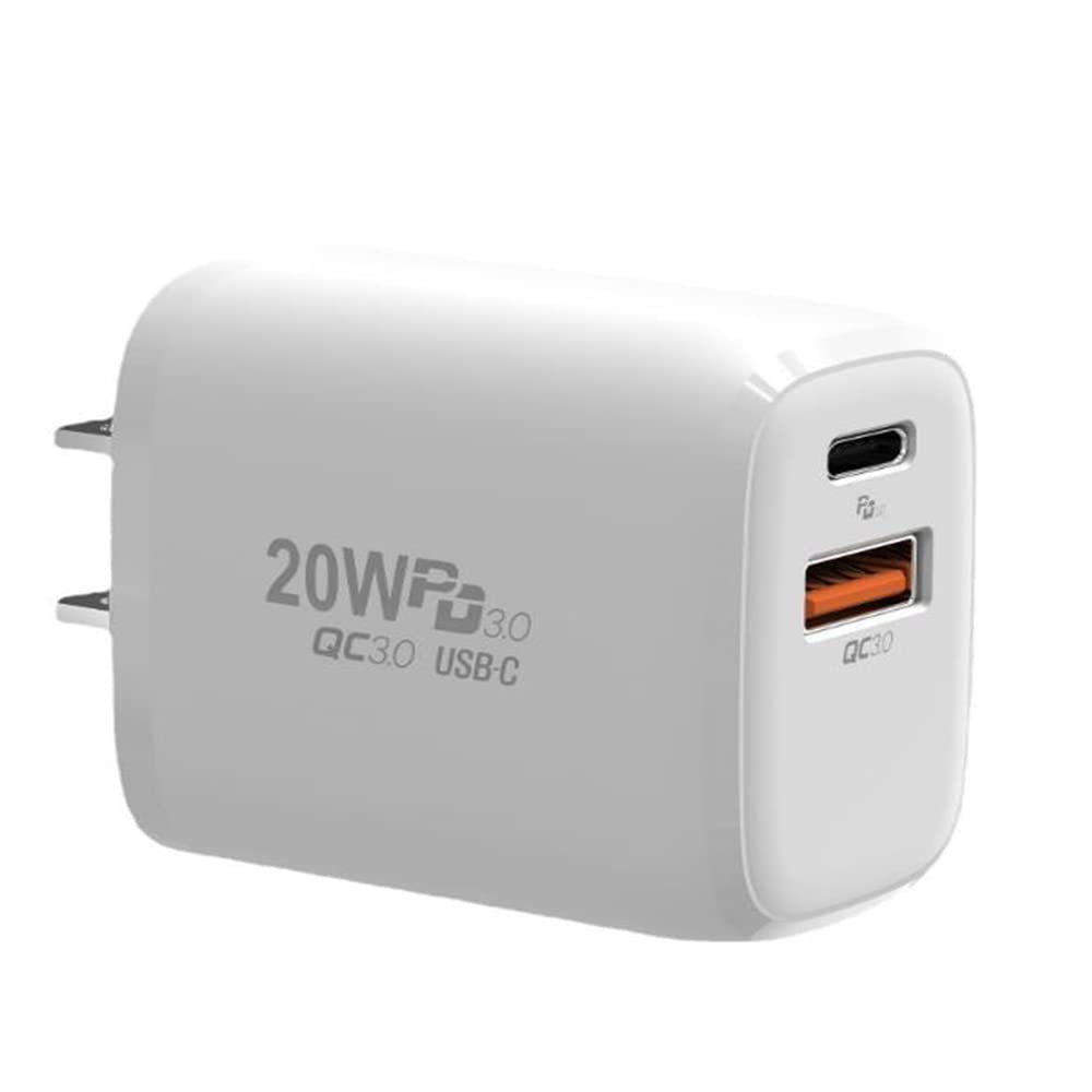 for iPhone Apple Watch Series 7 USB C Charger Block Compatible Apple Watch Series 8 for iPhone Charger Block 20W Fast Charging Block Charger Plug for iPhone 13 14 Pro Max USB C 20W-White
