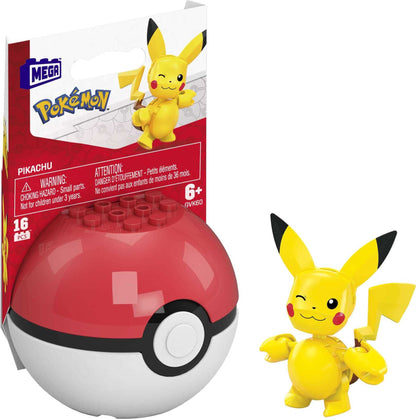 Mega Construx Pokemon Pikachu Construction Set Building Toys for Kids [Amazon Exclusive] 16 Pieces