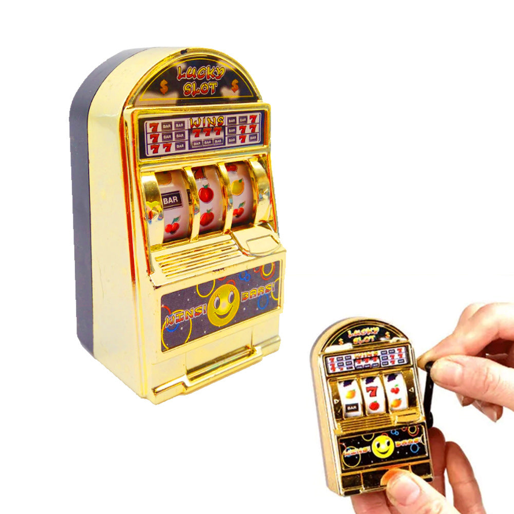 Mini Palm fruit lottery machine Keychain Game Console