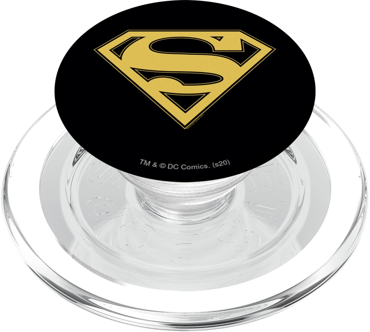 Superman Gold & Black Shield PopSockets MagSafe PopGrip for iPhone