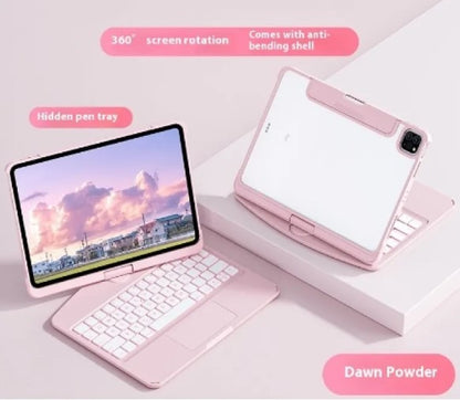 Apple iPad 360° Swivel Bluetooth Keyboard Clear Case