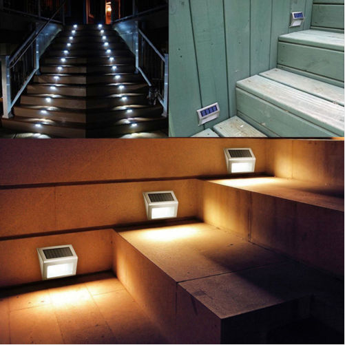 Stainless Steel LED Solar Garden Stairway Light