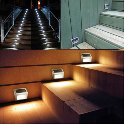 Stainless Steel LED Solar Garden Stairway Light