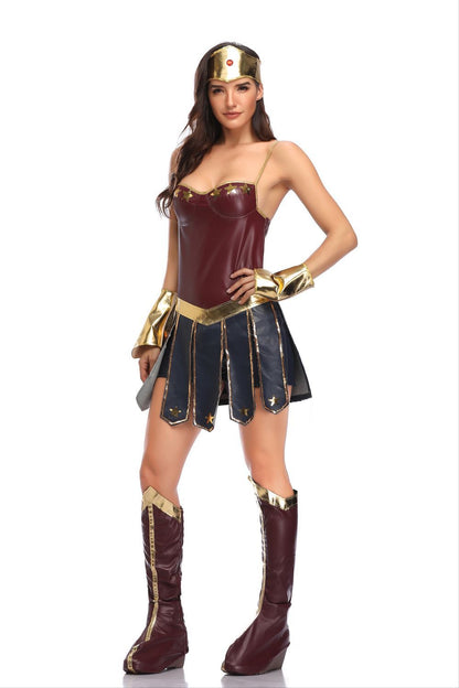 Sexy Superhero Halloween Costume Wonder Woman Dress woman women date couple party night clubbing