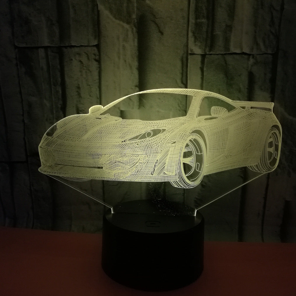 3D Colorful Car Night Light