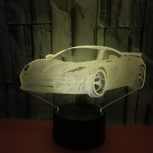 3D Colorful Car Night Light