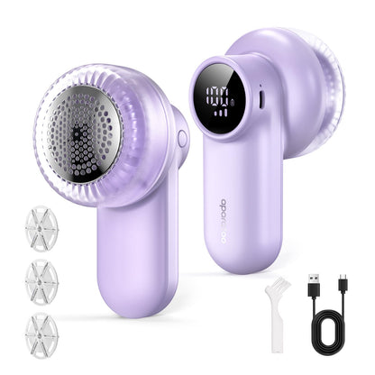 Fabric Shaver Electric Lint Remover Electrostatic Brush USB Rechargeable Sweater Shaver to Remove Fuzz Purple05