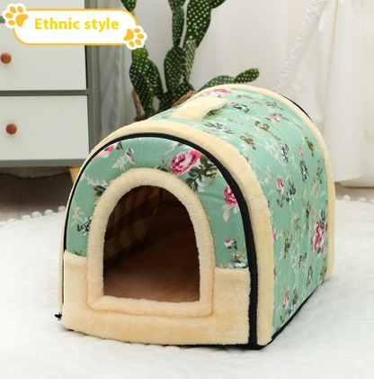 Portable Handle Pet dog cat Bed