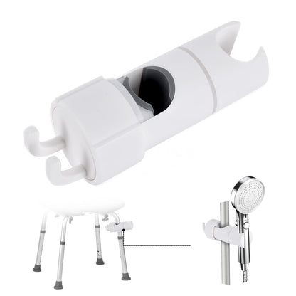 Handheld Shower Head Holder Attachment for Shower Chair Shower Accessories Fit for Bath Seat Transfer Bench Bath Stool and Shower Commode Tool Free Installation Universal Fit Shower Aids