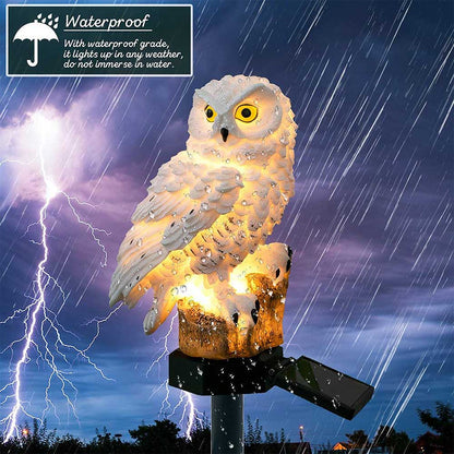 Solar powered Owl shape Garden Lawn Light