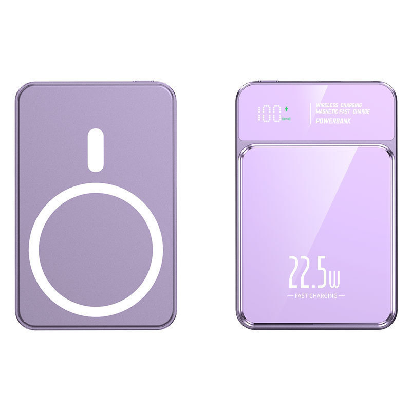 15W Wireless MAGNETIC Power Bank 5000MAH WITH BUILT IN CASE STAND