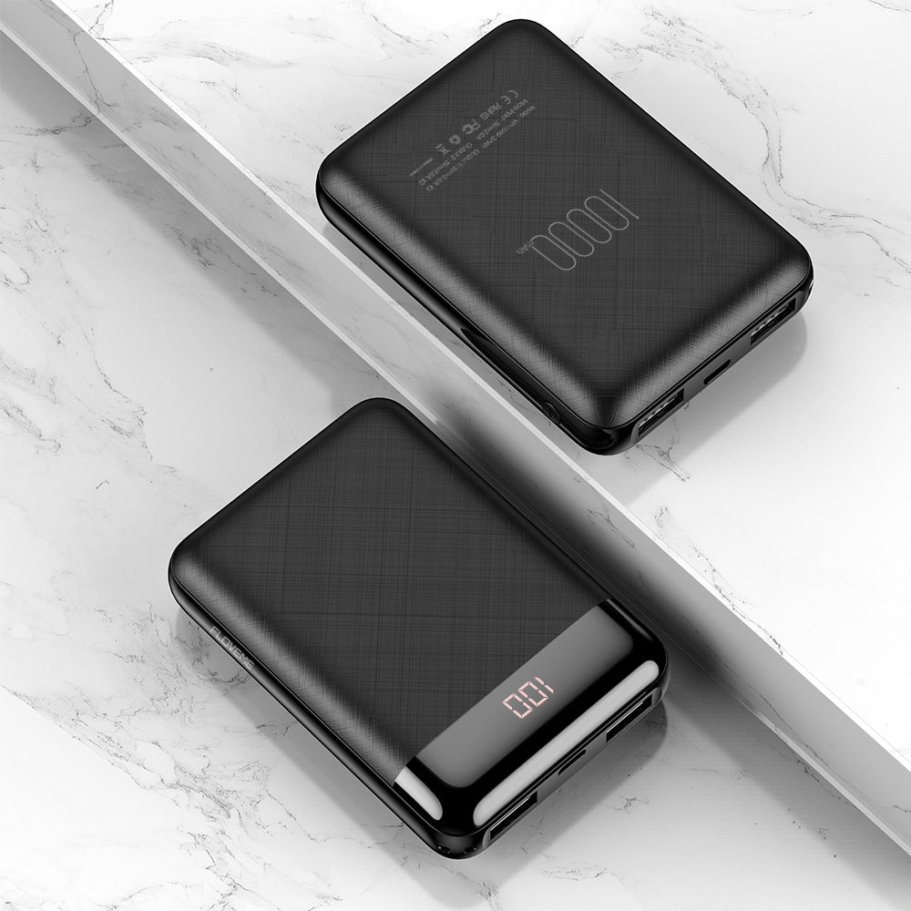 Mini Portable Power Bank 10000 MAH FAST Charging WITH BATTERY DISPLAY