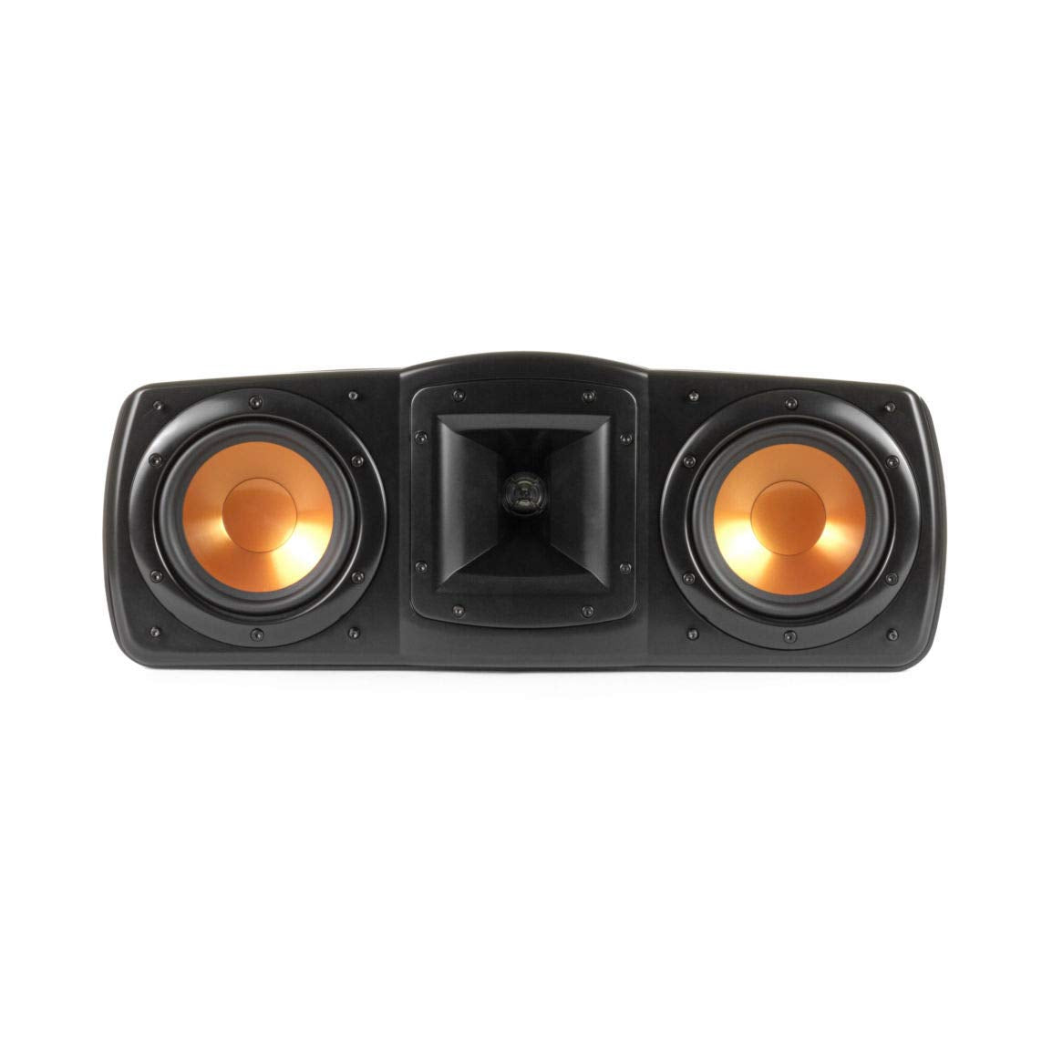 Klipsch Synergy Black Label C-200 Center Channel Speaker for Crystal-Clear Dialogue and Vocals with Proprietary Horn Technology Dual 5.25” High-Output Woofers and Dynamic 1” Tweeter in Black