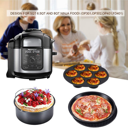 7 Pieces Silicone Grill Accessories for Air Fryers