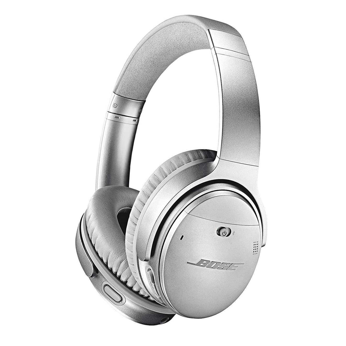 Bose QuietComfort 35 (Series II) Wireless Headphones Noise Cancelling - Silver (Renewed)