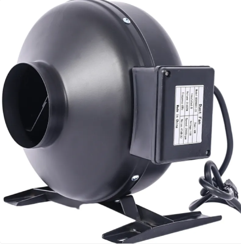4-Inch Inline Duct Fan for Air Circulation 203 CFM Vent Blower
