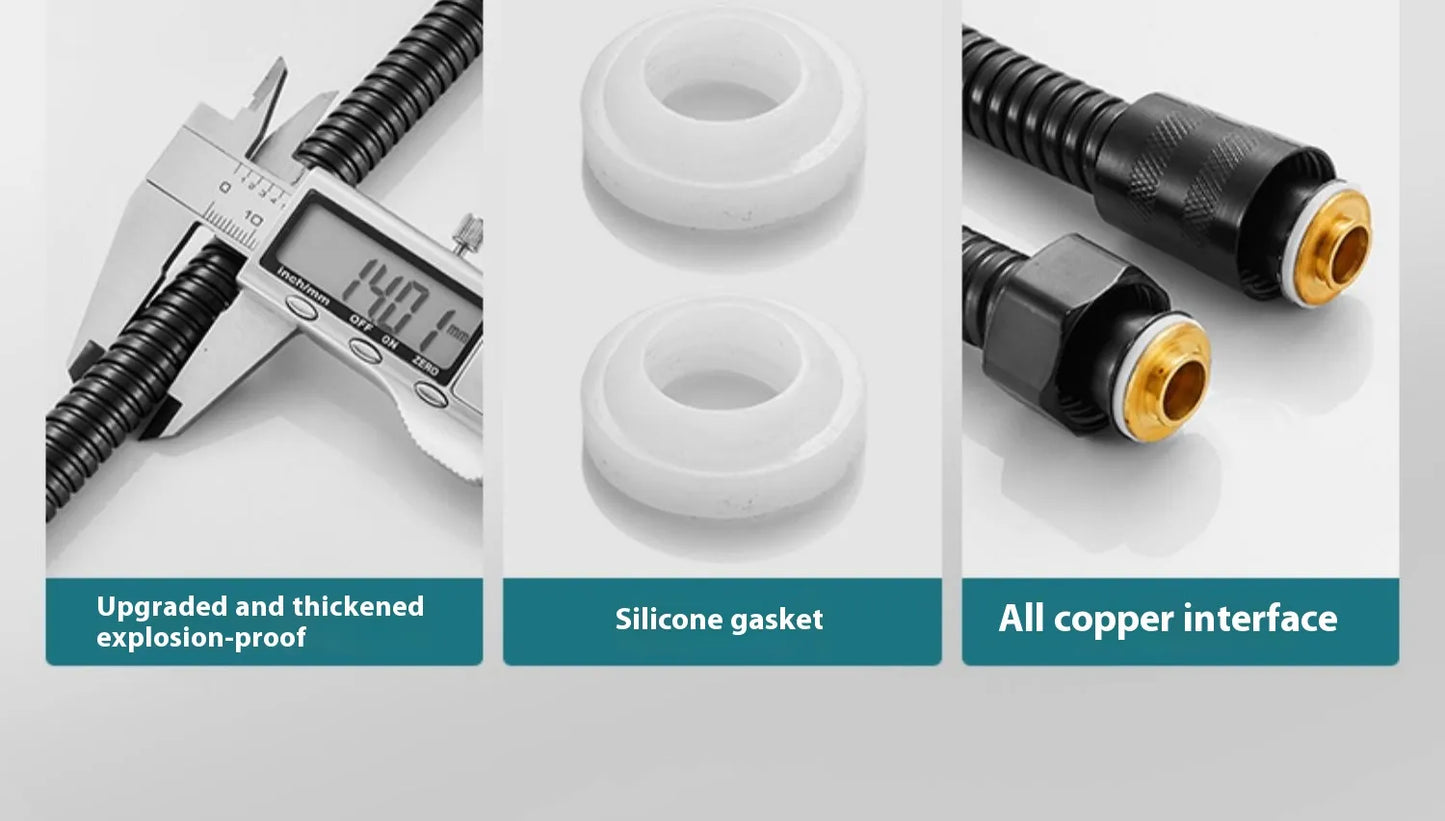 Three-Speed Filtered Supercharged Square Handheld Shower Head